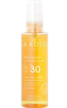 Picture of La Rosée Huile Solaire à  l'huile d' abricot BIO SPF 30 150ml